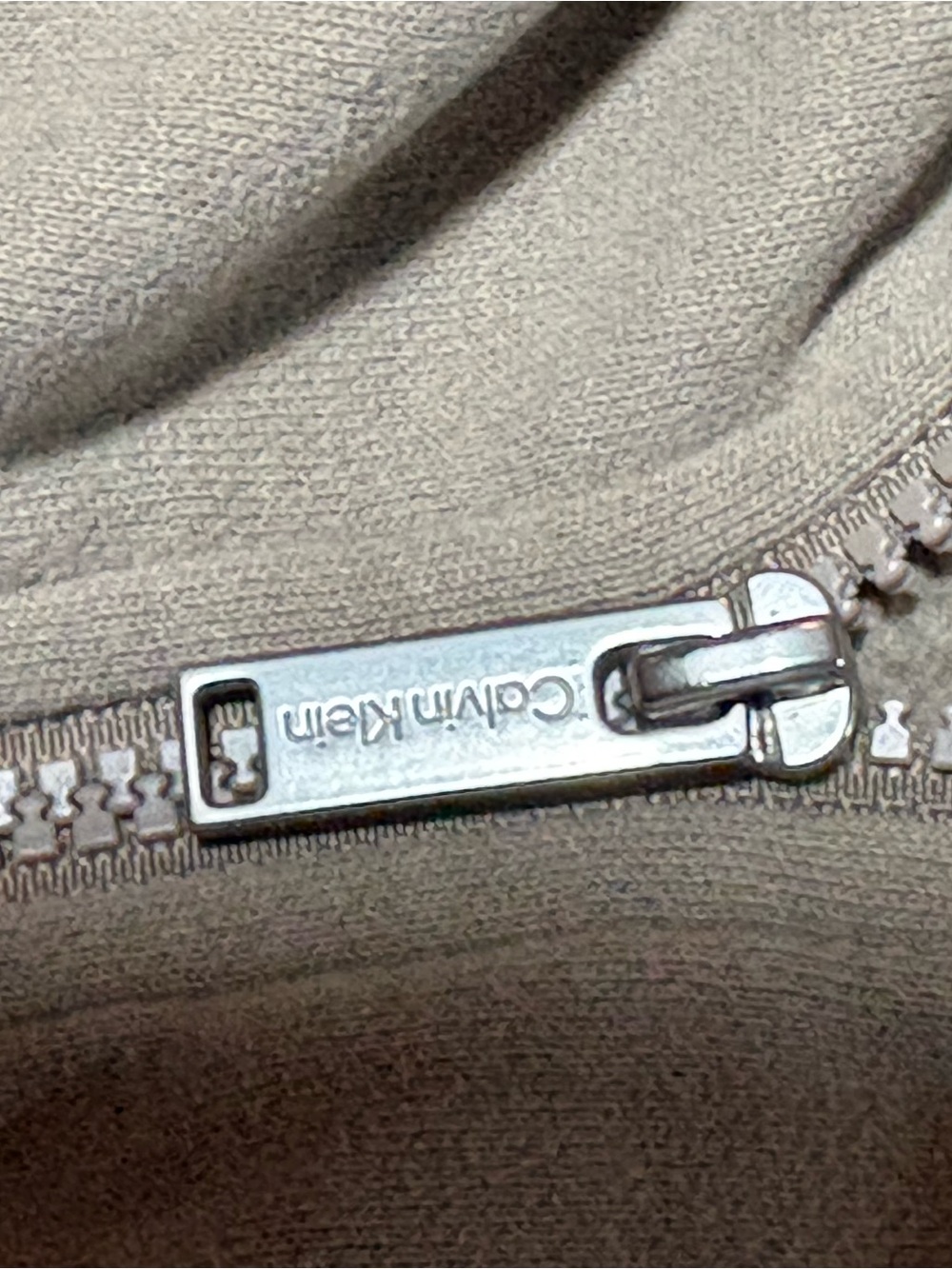 Calvin Klein Taupe Zip Hoodie & Logo Joggers Set - Picture 8 of 10